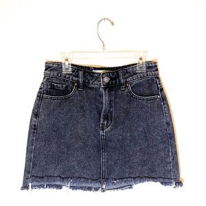 PacSun Distressed Denim Skirt